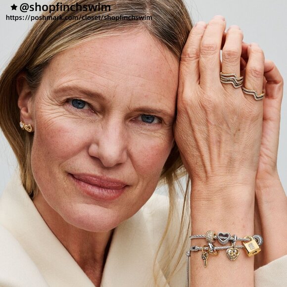 Pandora Lab-grown Diamond Engravable Mum Double Dangle Charm - Picture 6 of 6